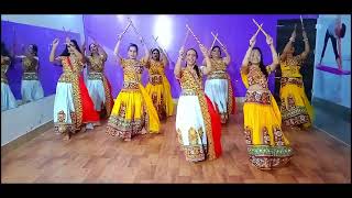 Chogada Tara  Dandiya Dance  Group Dance  Loveyatri  Navratri Special [upl. by Lledniw872]