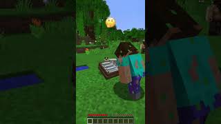 Getting Food for Survival vs Left Emoji Reaction shorts minecraft memes [upl. by Guttery]