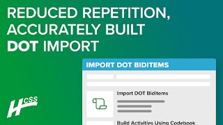 Estimate Faster with DOT Bid Item Import from State DOT Websites  HCSS HeavyBid [upl. by Novoj305]