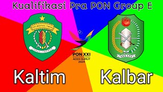 Babak 1 Kaltim vs Kalbar  Kualifikasi Pra PON Futsal Group E [upl. by Lawtun515]