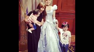 Ayeza Khan with her family in USA  Vacations  Danish Taimur  Hoorain  Rayan  Disney Land [upl. by Ahsrats]