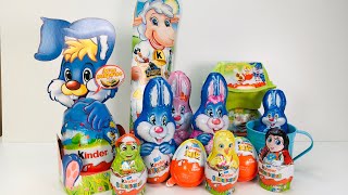 Старые Пасхальные Киндер Сюрпризы Old Kinder Surprise Easter Unboxing Alte Kinder Überraschungen [upl. by Dnomrej]