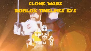 The Clone Wars Suits  Roblox Timelines ID’s [upl. by Jacquenetta]