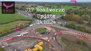 M6 Roadworks Update  J17 141024 [upl. by Mayap]