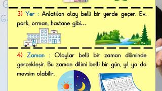 4 Sınıf Türkçe  Hikaye Unsurları [upl. by Aniad]