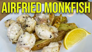 Crispy Airfryer Monkfish Quick amp Easy Dinner Delight Day 13 [upl. by Yatnuahs]