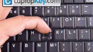 Replacement Keyboard Key Repair Guide Inspiron Latitude Mini Studio Vostro [upl. by Thurber]