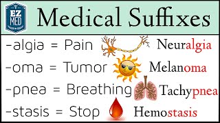 Medical Terminology Suffixes MADE EASY Nursing Students Coding [upl. by Pros118]