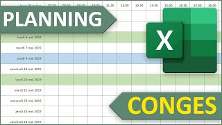 Planning Excel automatique pour le salarié et ses congés [upl. by Philemon]