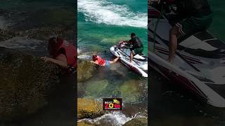 Jet Ski ON THE ROCKS at Haulover Inlet [upl. by Pronty]