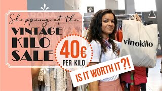 VINTAGE KILO SALE  Is it worth the price  Shopping at Vinokilo [upl. by Hike808]