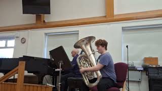 Edward Gregson Tuba Concerto Movements 1 and 2 [upl. by Bidget626]