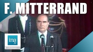 Céremonie dinvestiture de François Mitterrand en 1981  Archive INA [upl. by Luaped]