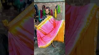 shibori print saree latest trending viral stylish designer [upl. by Sirrad]