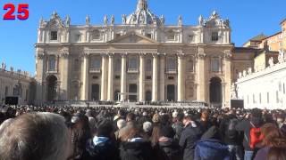 Pope Francis St Peter Vatican  Latin Pray  Sung Pater Noster [upl. by Newbold]