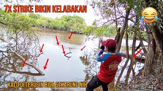 Tiap Umpan di Lempar Langsung Di Hajar  Teknik dan Umpan jitu Mancing Ikan Chitala Belida Jumbo [upl. by Medovich]