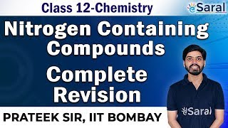 Amines Class 12 Chemistry One Shot Revision  Organic Chemistry  JEE NEET  eSaral  Prateek Sir [upl. by Inman203]