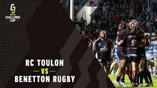 Highlights  RC Toulon v Benetton Rugby Round of 16  Challenge Cup Rugby 202122 [upl. by Nauquf]