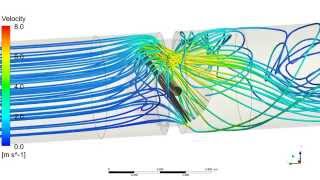 Etteplans butterfly valve simulation with computational fluid dynamics [upl. by Shel]