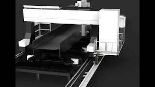 Acme Double Plateform H beam cutting machine [upl. by Moorish]