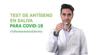 Cómo realizar correctamente test de antígeno de autodiagnóstico COVID19 con muestra de saliva TFI [upl. by Malha]