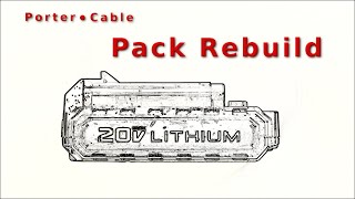 PorterCable 20V MAX Battery Pack Rebuild [upl. by Kirkpatrick734]