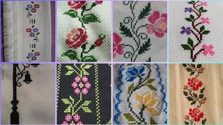 Gorgeous cross stitch patterns countable embroidery charsutikarhailatest dosuti design ideas2024 [upl. by Aikemit580]