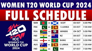 World Cup 2024 Schedule World Cup 2024 Schedule Date Time amp Venues [upl. by Kcirdef]