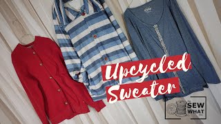 Upcycle a sweatshirt or longsleeve into a cardigan or buttondown coat [upl. by Ruffina]