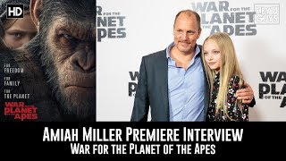 Amiah Miller Premiere Interview  War for the Planet of the Apes [upl. by Ybbob358]