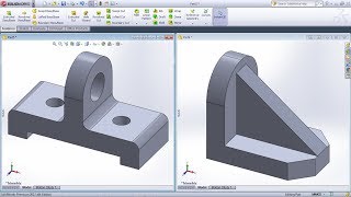 SolidWorks Practice Exercises for Beginners  5  SolidWorks Part Modeling Tutorial [upl. by Derag200]