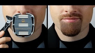 Shape the Perfect Goatee with GoateeSaver Shaving Template [upl. by Strauss]