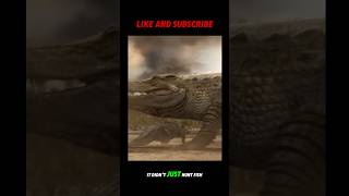 12Meter Giant Crocodile Sarcosuchus – The Dinosaur Hunting Beast Shorts [upl. by Htesil337]