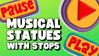 MUSICAL STATUES music that stops 🎶 musical statues game 🎶 freeze dance [upl. by Zetrom787]