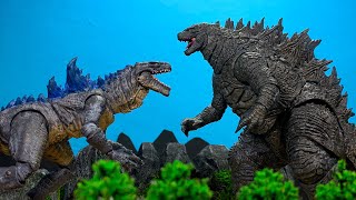 LEGENDARY GODZILLA VS ZILLA an epic battle Stop Motion [upl. by Birkett]