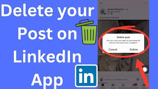 How to Delete LinkedIn Post Delete your post on LinkedIn [upl. by Slinkman784]