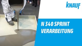 Verarbeitung von Knauf N 340 Sprint [upl. by Ax111]