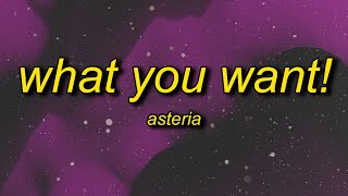 asteria  WHAT YOU WANT feat Hatsune Miku Lyrics [upl. by Dnomaid]