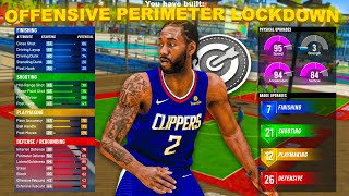 TOXIC NEW BEST PERIMETER LOCKDOWN BUILDS NBA 2K21  BEST KAWHI LEONARD BUILD NBA2K21 DEMIGOD 2K [upl. by Norel]