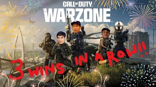 3 WINS in a ROW on Urzikstan Warzone w Steebee Weebee Dylan Grant amp Andrew [upl. by Ezeerb]