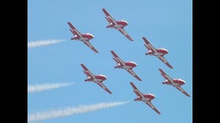 The Canadian Snowbirds perform an amazing aerial display at the Gowen Thunder Airshow [upl. by Conger344]