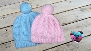 Bonnet point puff crochet toutes tailles  Beanie crochet all sizes english subtitles [upl. by Adore]