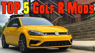 The 5 BEST Modifications for the Golf R  Do THESE First [upl. by Lilian]