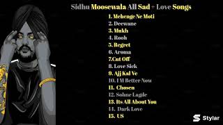 Sidhu Moosewala Non Stop All Hit Sad amp Romantic Songs Audio Jukebox sidhumoosewala punjabisong [upl. by Gaylene]