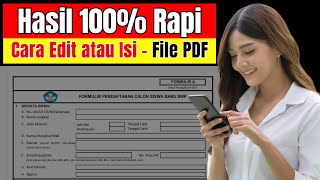 Cara Edit atau Mengisi File PDF di Laptop Menggunakan Canva [upl. by Zehcnas636]