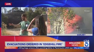 San Bernardino resident recalls harrowing initial moments after Edgehill Fire broke out [upl. by Ioj]