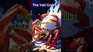 Yeti crab 🦀 Like and subscribe shorts facts yeti crab mysterious deepsea ocean [upl. by Elinnet]