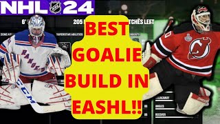 FINALLY THE NEW OLD SETTINGS ARE HERE THE BEST GOALIE BUILD AND SETTINGS IN NHL 24 EASHL [upl. by Atteiram]