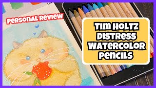 LET’S REVIEW Distress Watercolor Pencils  Set 3  Artist’s Opinions [upl. by Nyahs]