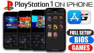 PlayStation 1 on iOS  Gamma Emulator Setup  BIOS amp Games [upl. by Nasaj]